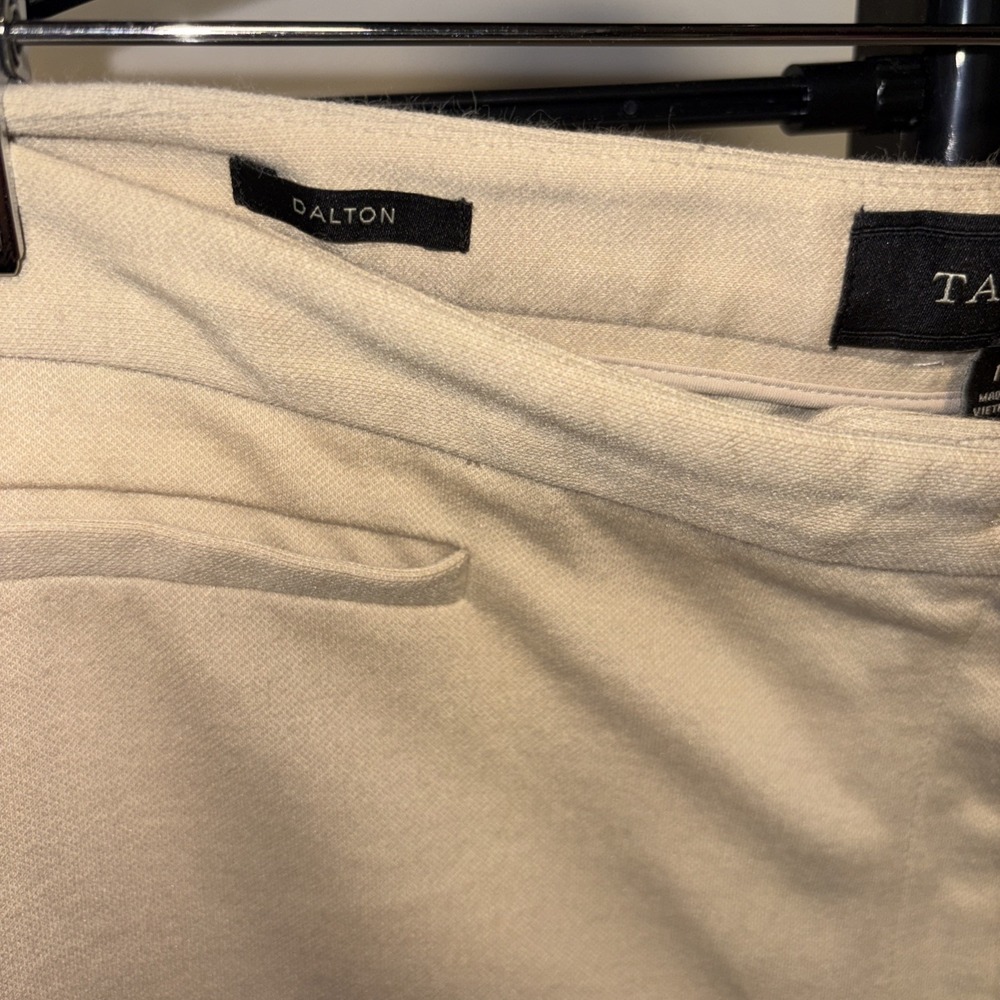 Talbots Pants Beige Trousers Dalton Equestrian Slim Leg Stretch Womens Size 14 - Picture 3 of 7